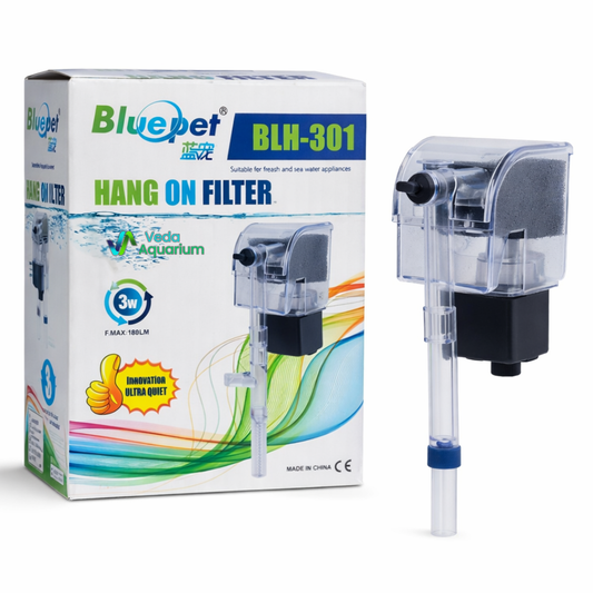 Bluepet BLH-301 Hanging Filter | Compact HOB Aquarium Filter