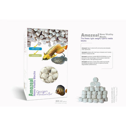 Amozeal nano vitality blocks | filter media | Aquatic remedies