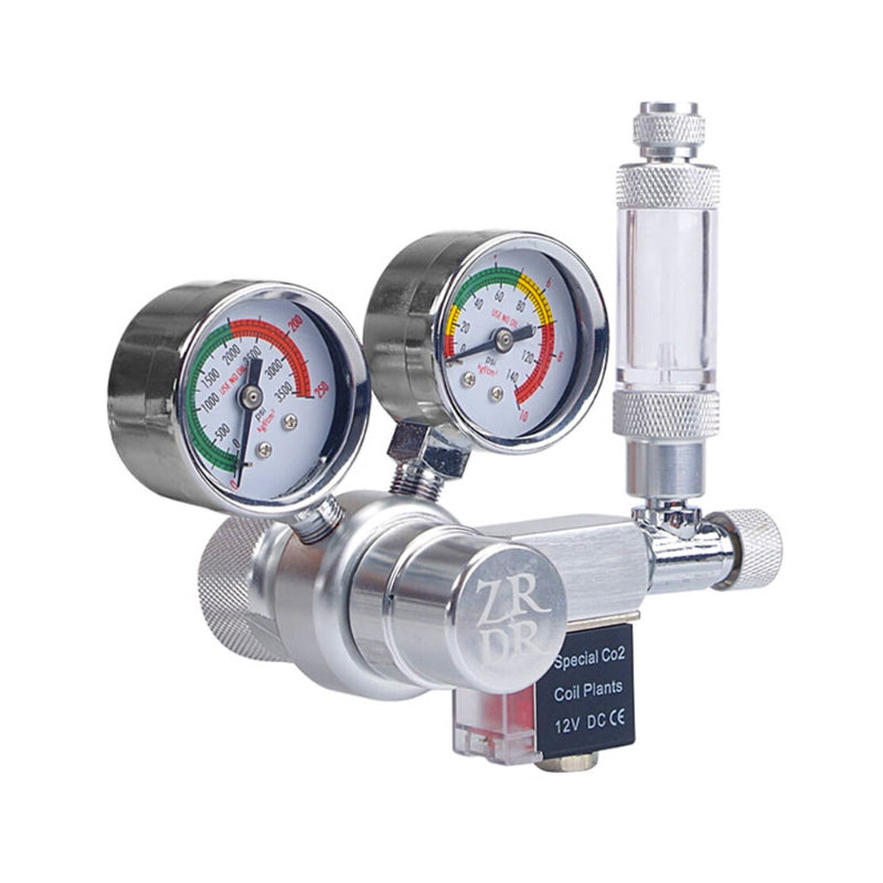 CO2 Regulator with solenoid | Wyin / ZRDR- Single way | Double Guage