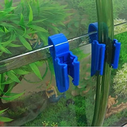 Vertical Pipe Fixing Clip Black (Pack of 2) | Aquarium Pipe Holder