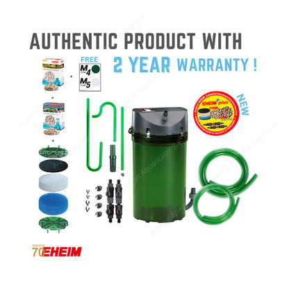 Eheim Classic 250 Canister Filter with Media | Compact Aquarium External Filter