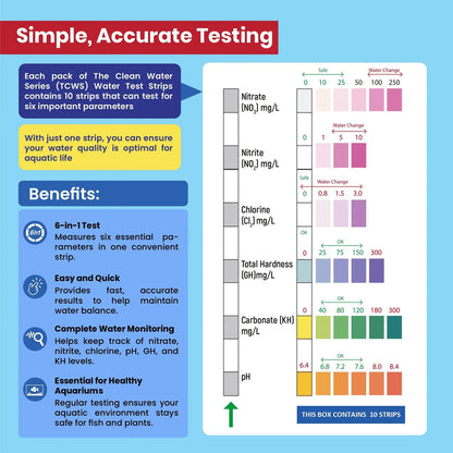Clean Water Test Strips | TCWS 6-in-1