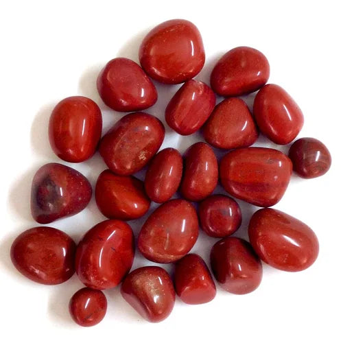 Red polished pebbals (dark) | 1 kg