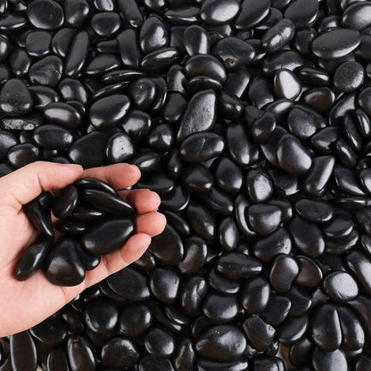 Black Polished Stones | 1 Kg